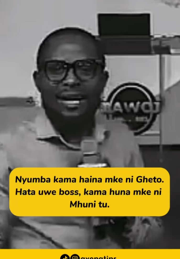 Kwanza uelewe nyumba kama haina mke ni gheto  Hata ukiwa ni boss kama huna mke wewe ni muhuni tu. @avopatips  #avopa ##motivation #tiktok #tiktoktanzania🇹🇿 #tiktokkenya🇰🇪 #mahusiano #mafanikio #education #maisha #ndoa