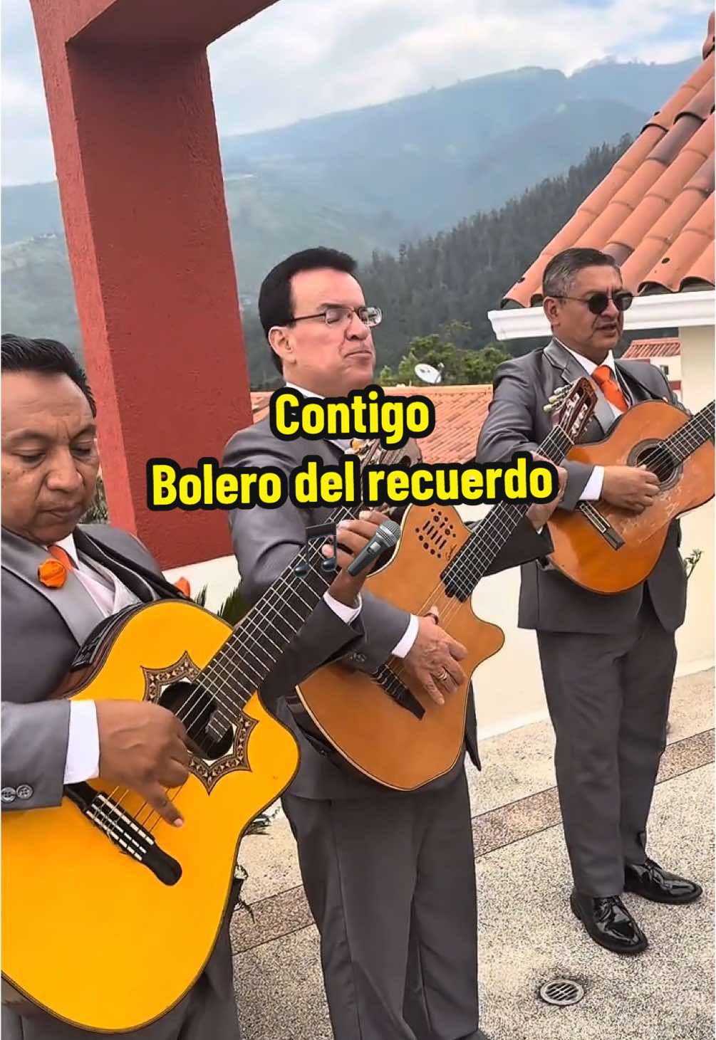 CONTIGO ❤️🎶 canción completa #karoake #musicadelrecuerdo #boleros #triolospanchos #contigo #bolero #musica #requinto #fyp #parati 
