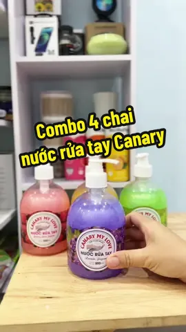 Combo 4 chai nước rửa tay Canary đậm đặc 4 mùi hương khác nhau #nuocruatay #nuocruataycanary #nuocruataydietkhuan #nuocruatayhuongtao 