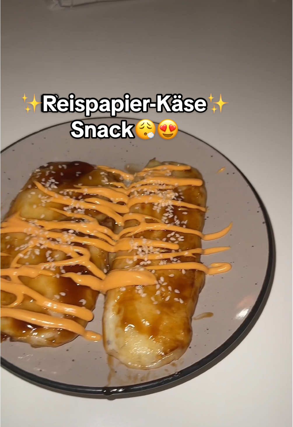Hier habt ihr endlich das Rezept zu diesem unfassbar leckeren und schnellen Snack🥰🫶🏼 #snack #rezept #reispapier #FoodTok #foryou