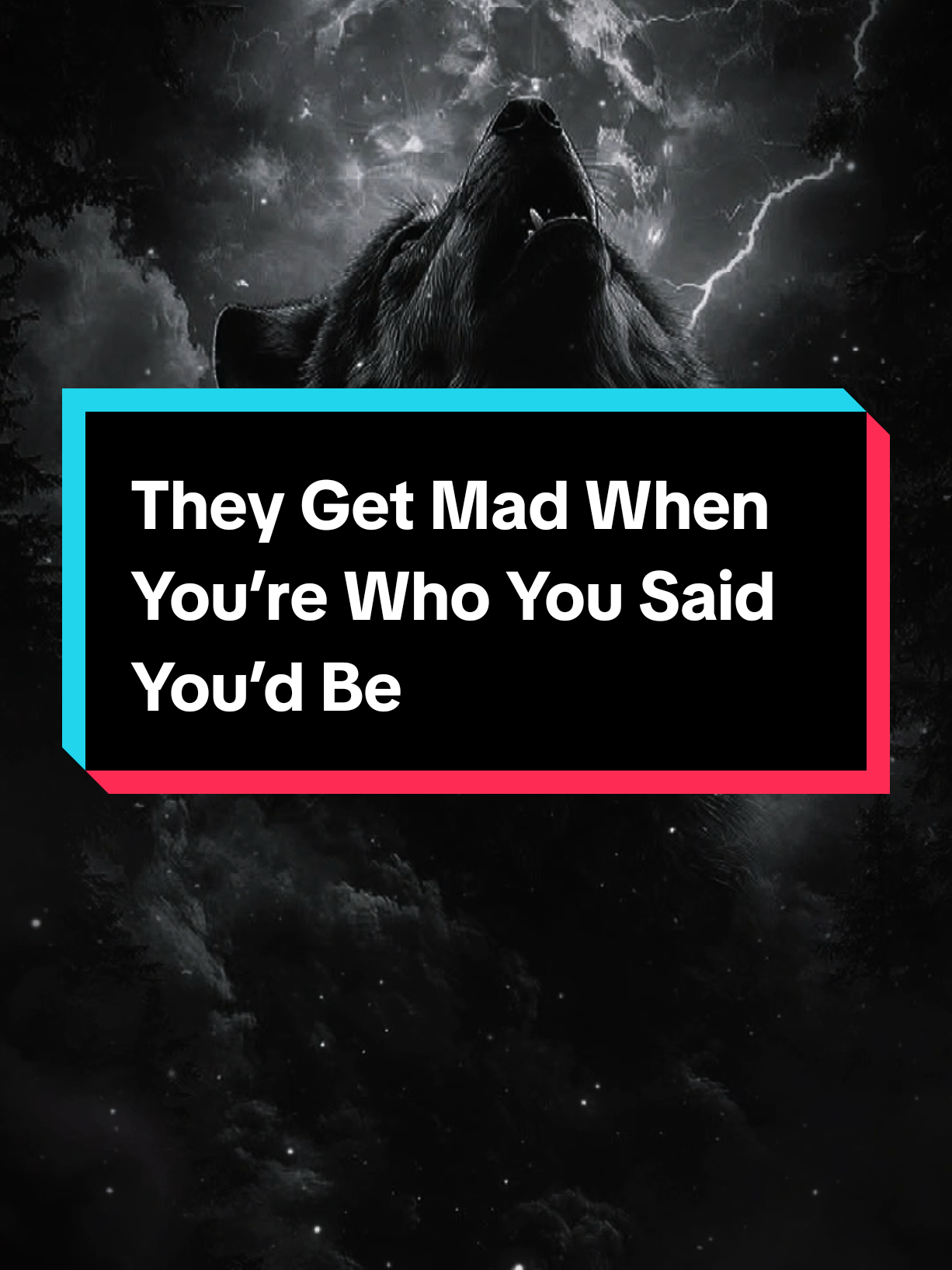 They Get Mad When You’re Who You Said You’d Be Lone wolf motivation  #motivationalquotes  #CapCut #viralreelsforyou 