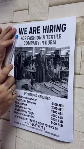 Fashion Industry Staff Hiring ##uaejobseekers #applynow #fyppppppppppppppppppppppp #trending #jobsforindian #viral #fashiontiktok #fashionindustry#fashiontiktok #fashiondisgner #cloth #butiqe 