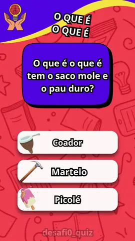 O que é o que é? Nível IMPOSSÍVEL #oqueéoqueé #oqueeoquee #quiz #charadas #tiktokviral #quiz 