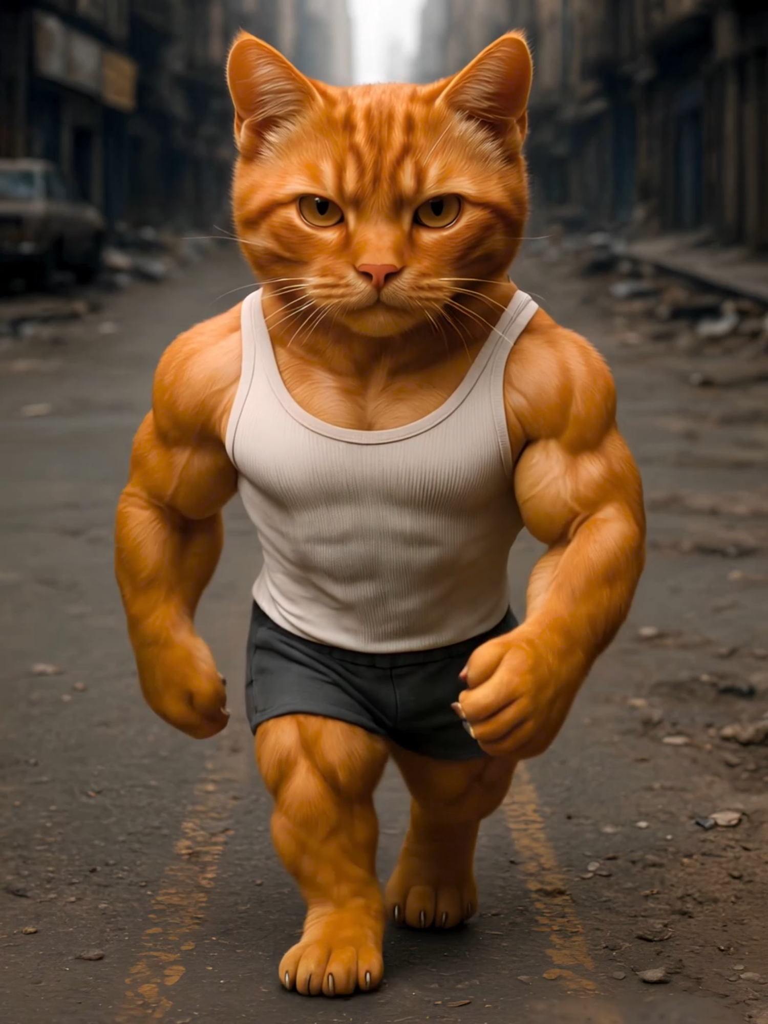 From Bullied Kitten to Muscular Cat 💪🐱 This poor kitten was bullied… but he didn’t give up. He trained hard, became stronger, and came back more powerful than ever. A true transformation story.  #kitten #cattransformation #bully #beforeandafter #gymcat #motivation #inspiration #aiart #viralvideos  @kitvidtv