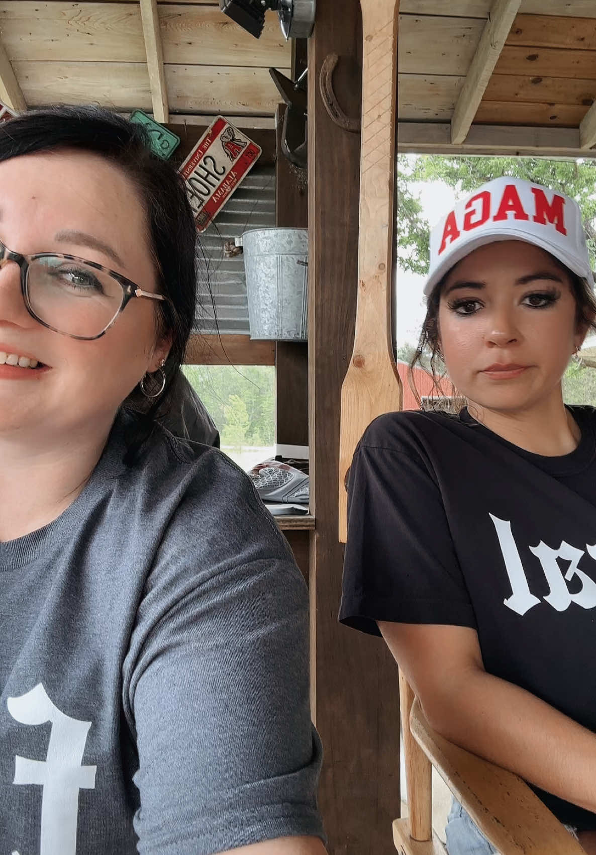 I mean… we try to finish each others sentences. 🤣 also, peep these cute FERAL shirts from @The Barking Iron 😍