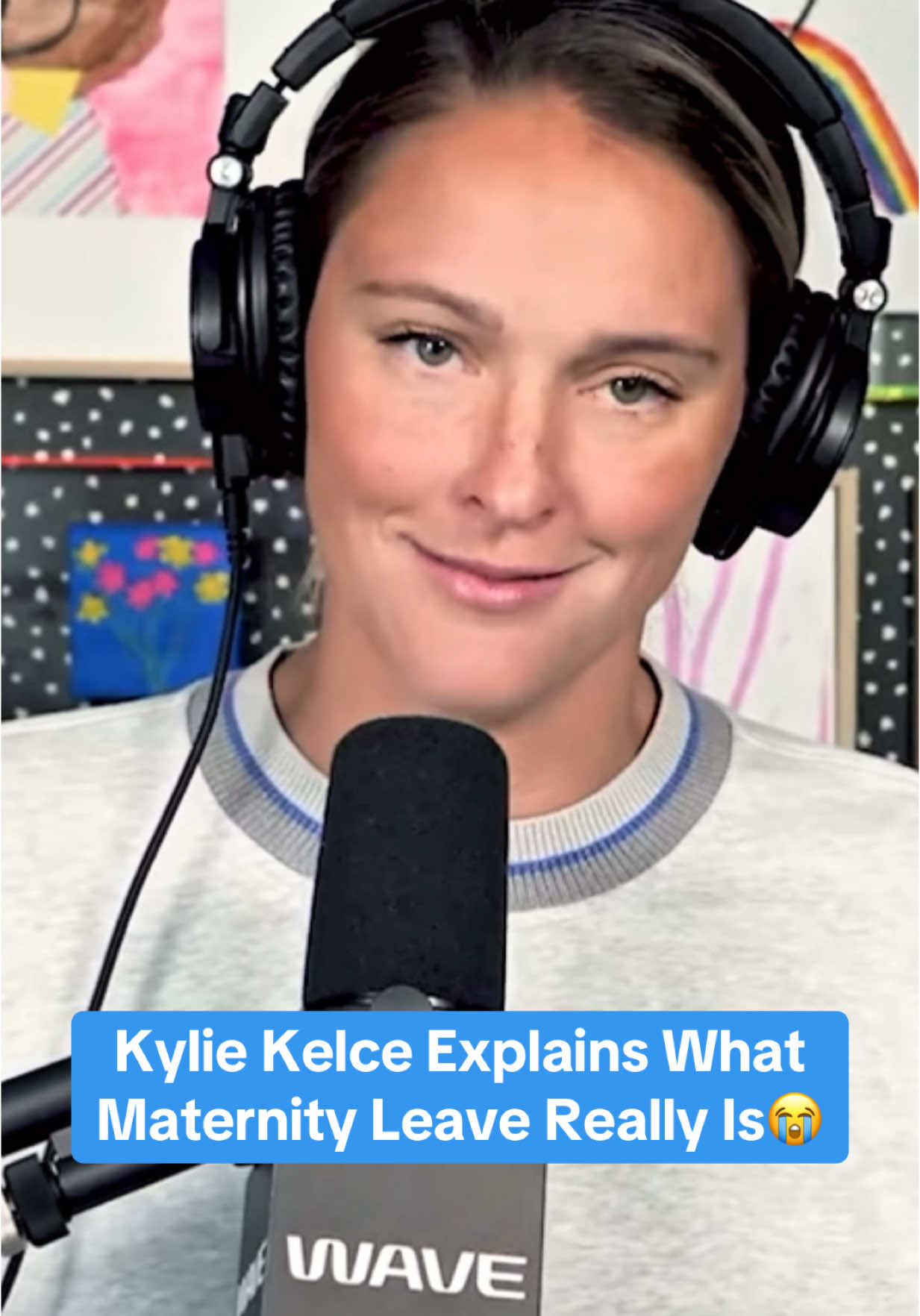 Materinity Leave is “Figuring out how to do things one handed again”👋 #kyliekelce #maternityleave #podcast #fyp 