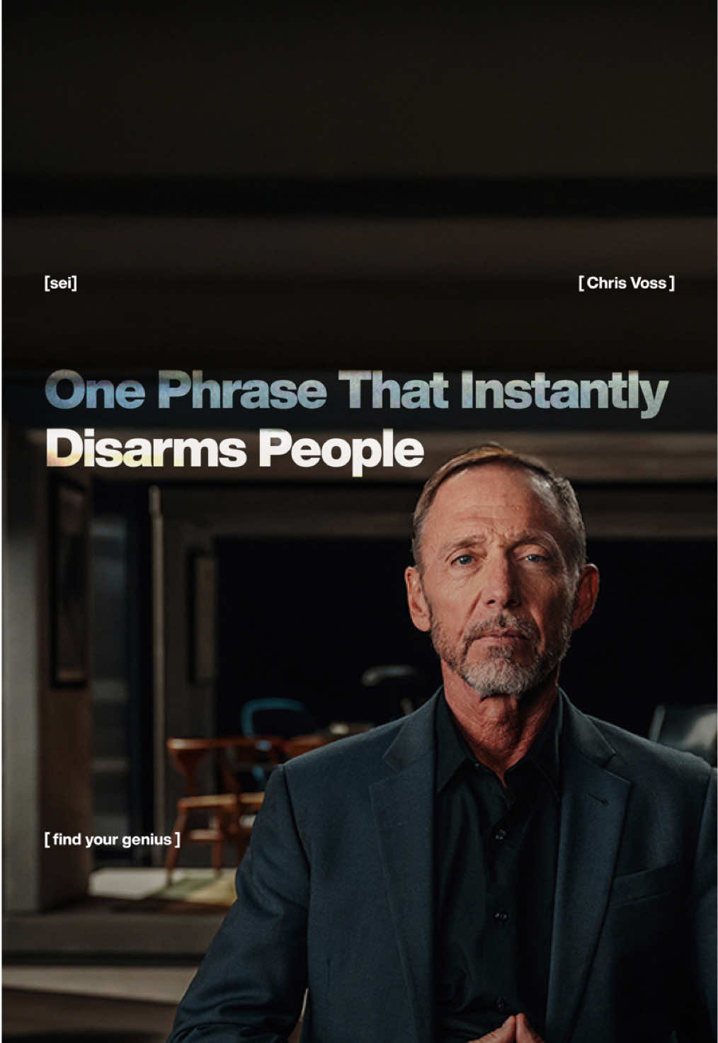Chris Voss is a former FBI hostage negotiator turned communication expert and he says one simple phrase can disarm tension and move any conversation toward collaboration: “It seems like you have a reason for saying that.” It’s non-threatening. It shows empathy. And it shifts the dynamic—fast. Try it in your next disagreement. You’ll be surprised how quickly people open up. #chrisvoss #sei #findyourgenius
