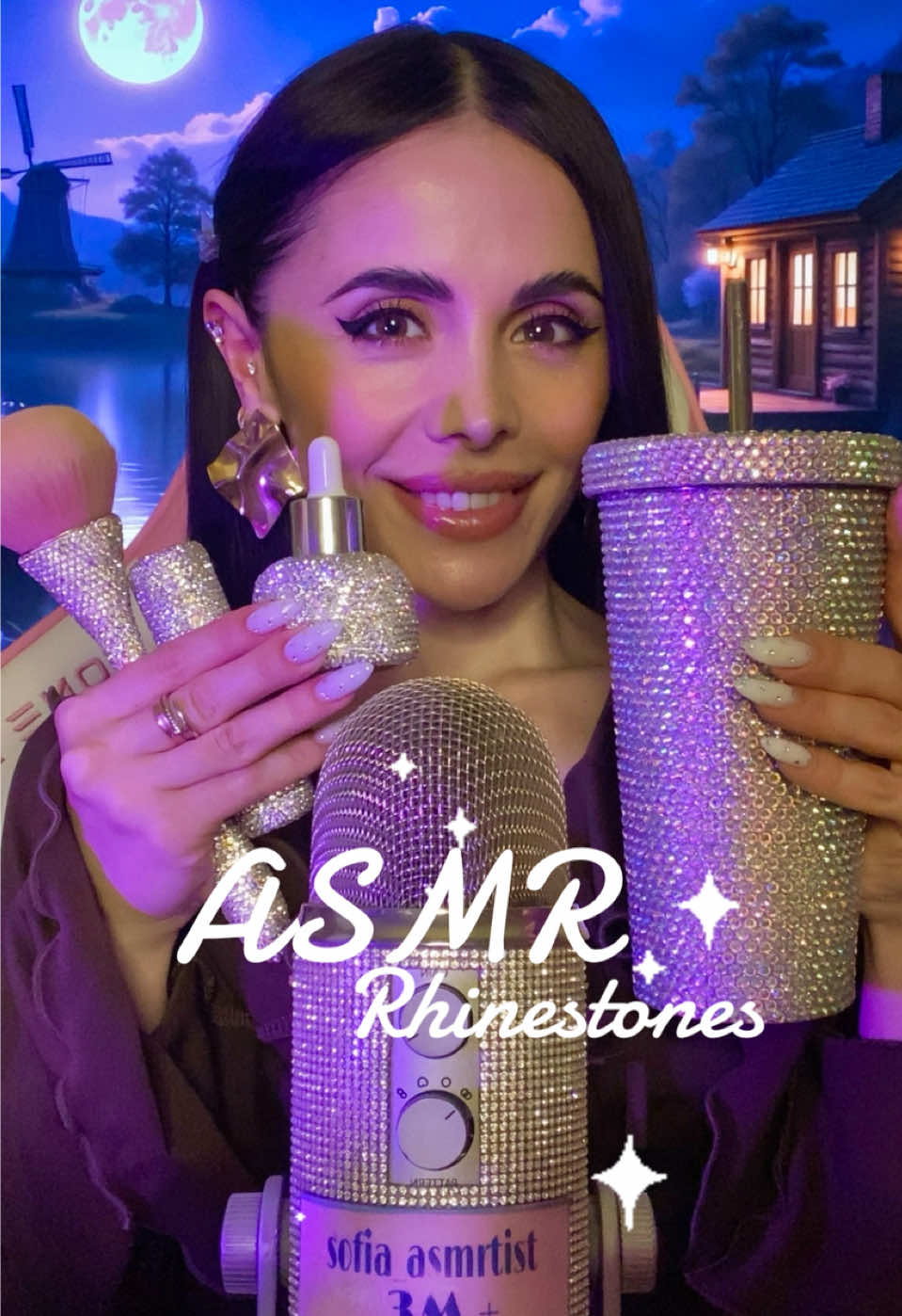 I love sparkling rhinestones. I have a lot of accessories with rhinestones in my collection. Do you like rhinestones? ✨ ✨ ✨ #asmr #asmrsounds #recommendations #recomendation 