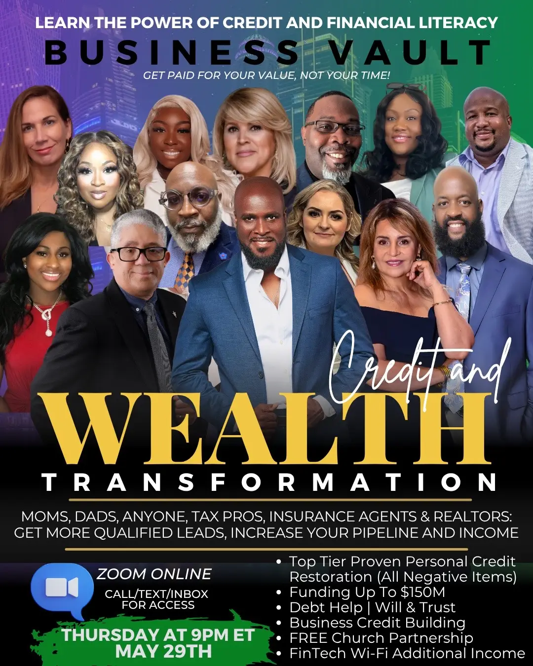 E-Commerce Brand Ambassadors & WiFi Life ANNOUNCEMENT!! 🔑 💰 I’m officially inviting you to our Virtual Business Vault!! Legacy and Wealth aren’t for the select few, they’re for the few who select them. Are you? 😱  1. Sick and tired  2. Want More 3. Ready for change  4. An influencer  5. Want access to advance financial literacy  6. Ready to be mentored and coached  7. Over worked and underpayed  8. Have a Boss Tenaciousness in you 9. Eager to earn and learn  10. Decisive and curious  Well, this is for you—to make money from home with your own work from home ecomerce, digital marketing, online fintech business as a financial consultant and brand ambassador. You’ll partner with one of the fastest-growing companies in the US — featured in Forbes and the INC5000 list for 4 years straight with an A+ BBB rating! Join me as I share this exciting opportunity and how you can start building your own business too! Date: Tonight, Thursdays, May 29th  Time: 9PM EST | 8PM CST | 7PM MST | 6PM PST Location: Online (drop a “ME” below if you want the invite!) Let’s boss up together and secure these multiple streams of income! Don’t miss it! #BusinessLaunch #PassiveIncome #EntrepreneurLife #BossMoves #VirtualEvent #FinancialFreedom #Fintech #bosslady #blessed #influencer #brandambassador #fyp #goals #pray