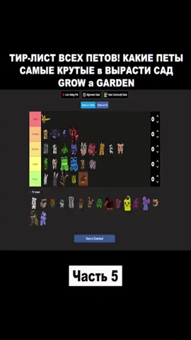 ТИР-ЛИСТ ВСЕХ ПЕТОВ! КАКИЕ ПЕТЫ САМЫЕ КРУТЫЕ в ВЫРАСТИ САД | GROW a GARDEN - Part 5. #РОБЛОКС #roblox #robloxfyp #robloxedit #robloxgames #robloxstory #robloxtiktok #robloxx #robloxstories #robloxadoptme #robloxadoptme #robloxian  #fyp #fypシ #fypage #fypシ゚viral #fypp #foryou #foryoupage #game #games #gaming #gamesroblox 