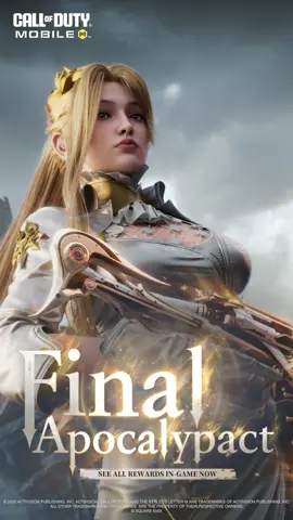 Orders processed. Mission clear.✔️The Final Apocalypact Draw featuring Fiona St. George - Commander White and her Legendary AK47 - Final Apocalypact goes live on May 30th at 5 PM PT!