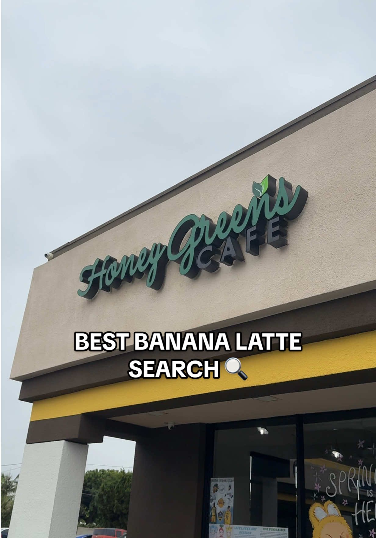 In search of the BEST Banana Latte 🍌 📍Honey Greens Cafe