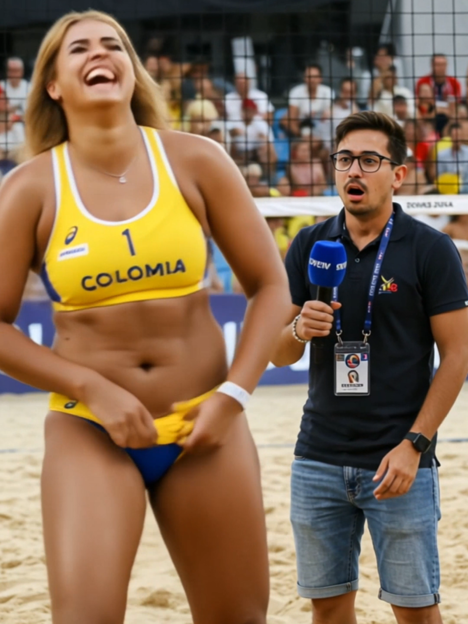 Interview With Tallest and Beautiful  Colombian Female Volleyball Player #tallgirl #tallwoman #sport 
