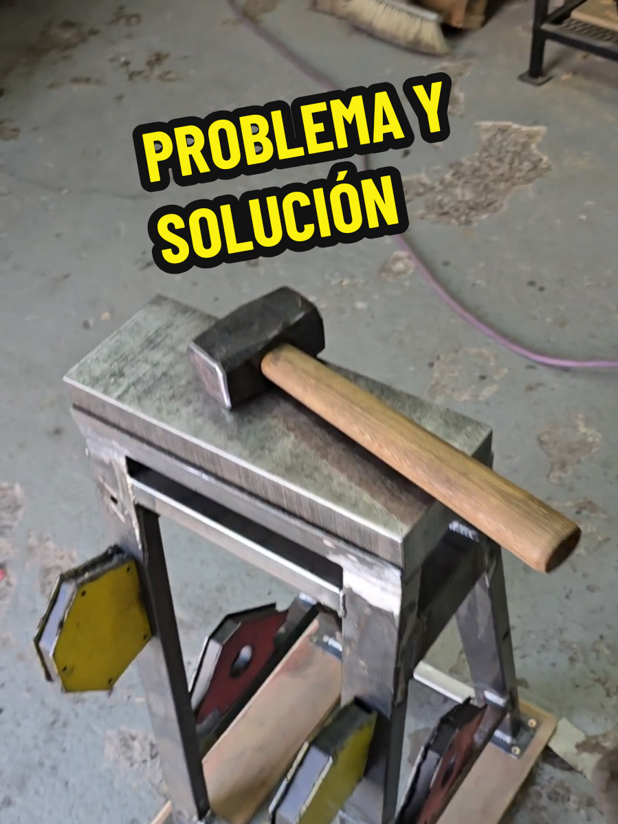 Para reducir las vibraciones del caño estructural, bien sirve pegar escuadras magnéticas 💪💪 Muchas gracias por la recomendación 🫡 #herreria #taller #maquinas #herramientas #tools 