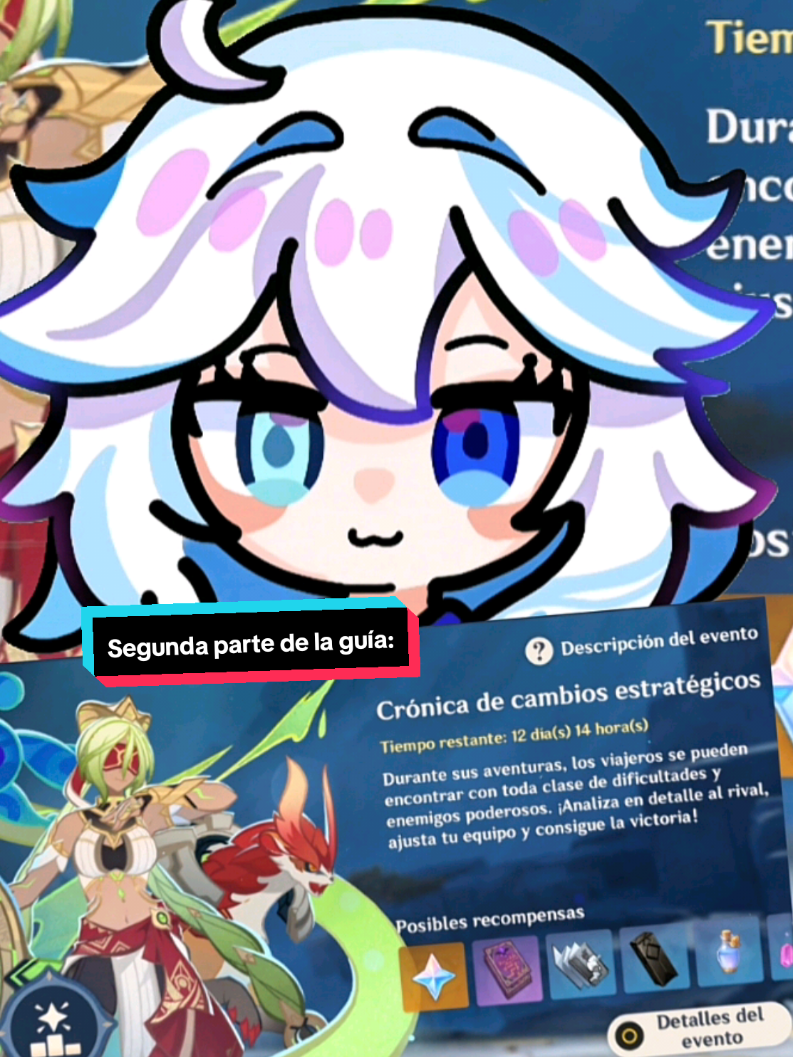 ✨ Segunda parte de la Guía del evento Crónicas de cambios estratégicos✨ Segundo y Tercer nivel >u< ♥️ #hoyocreators #iukpan #genshin #furina 