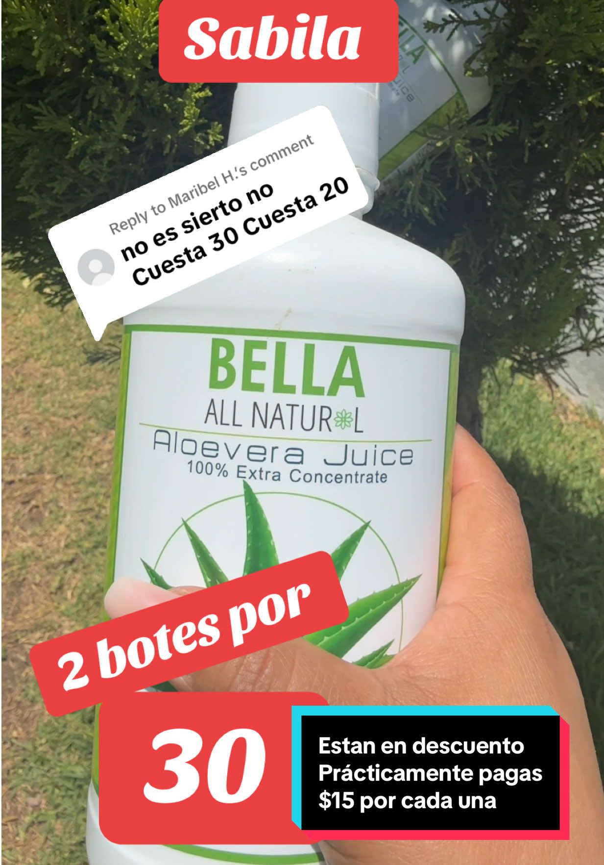 Replying to @Maribel H. #sabila #salud #bellaallnatural #aloevera 