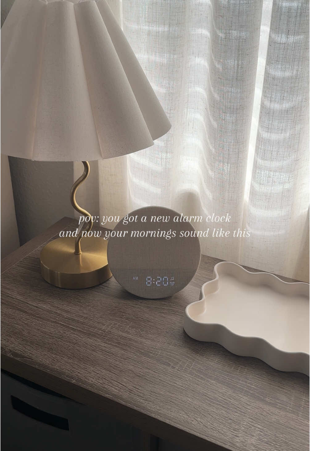 Got the viral sunrise clock and it’s one of my favorite recent purchases!  Since getting this clock, I haven’t been pressing the snooze button. Plus I’ve been getting more sleep because I’m not relying on my phone alarm anymore and I’m able to leave my phone out of the room at night so I’m not tempted to scroll all night.  #sunriseclock #sunrisealarmclock #sunrisealarm #dreamegg #dreameggsoundmachine 