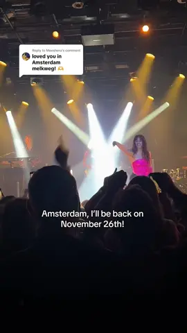 Replying to @Meesheru I love Melkweg!! Last time was amazing! Get your tickets for next time NOW❤️ #tour #queenisbacktour #newmusic #queenofkings #narcissist #alessandra #amsterdam #melkweg #fans #eurovision 