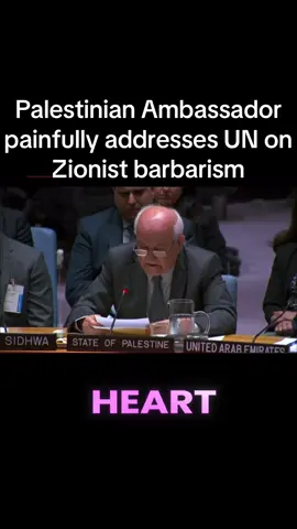 Riyad Mansour, delivered an emotional and tearful speech to the UN Security Council on May 28, 2025, focusing on the humanitarian crisis in Gaza. #freehumanity .