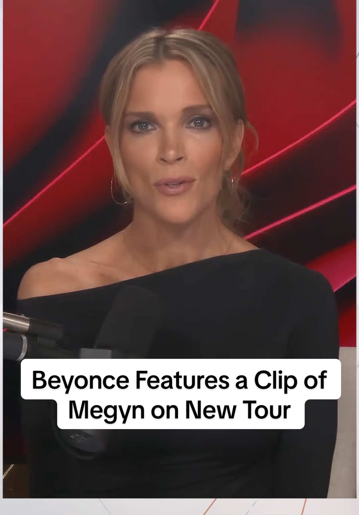 #MegynKelly calls out Beyonce featuring a clip of Megyn on new tour mildly critiquing her. #megynkellyshow 