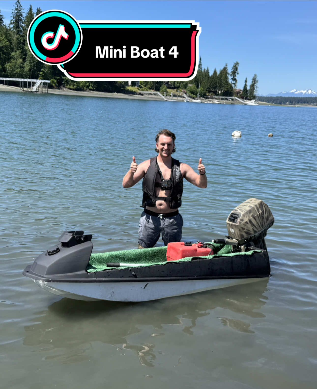 Replying to @Brent Shehorn First maiden voyage of the SS Chubski in the puget sound on one of the lowest tides of the year. Let us know what you think. #seadoo #jetski #boat #motorboat #outboard  