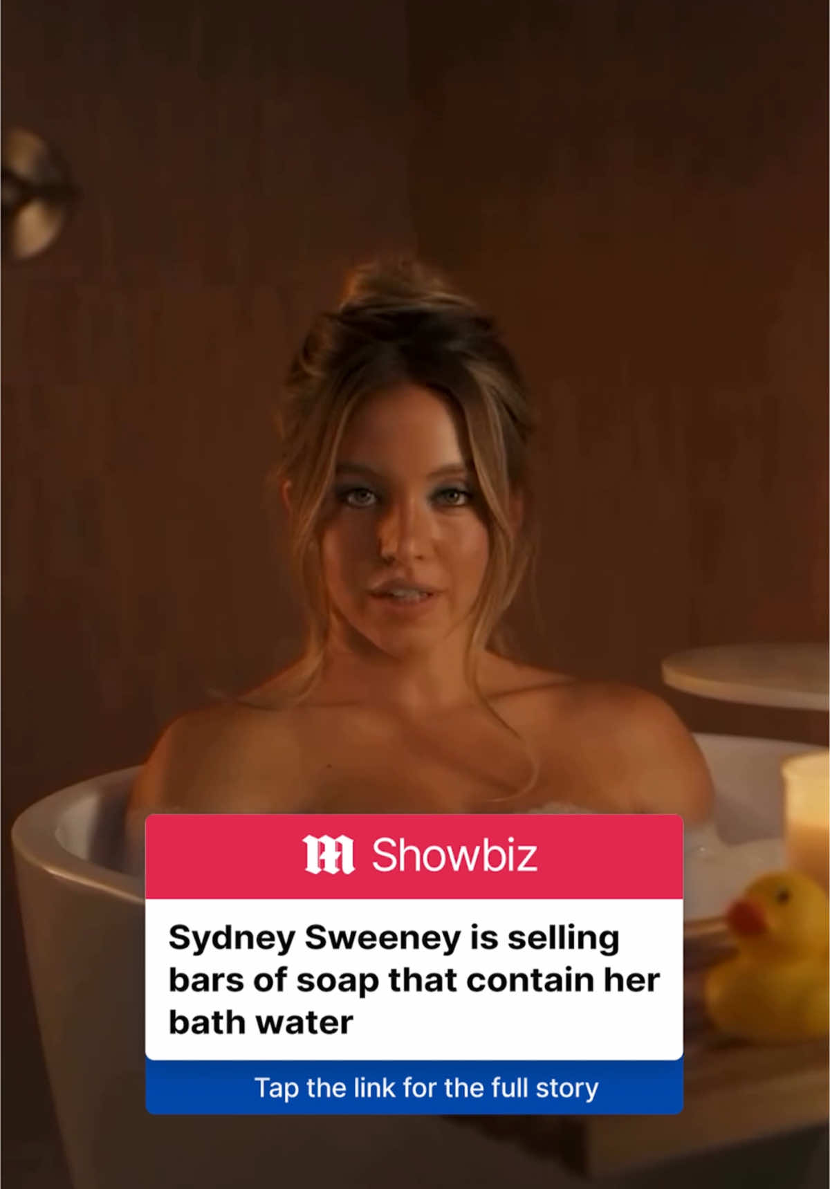Will you be buying? 🤨 🎥 Dr. Squatch  #celebnews #sydneysweeney #bathwater #soap #drsquatch 