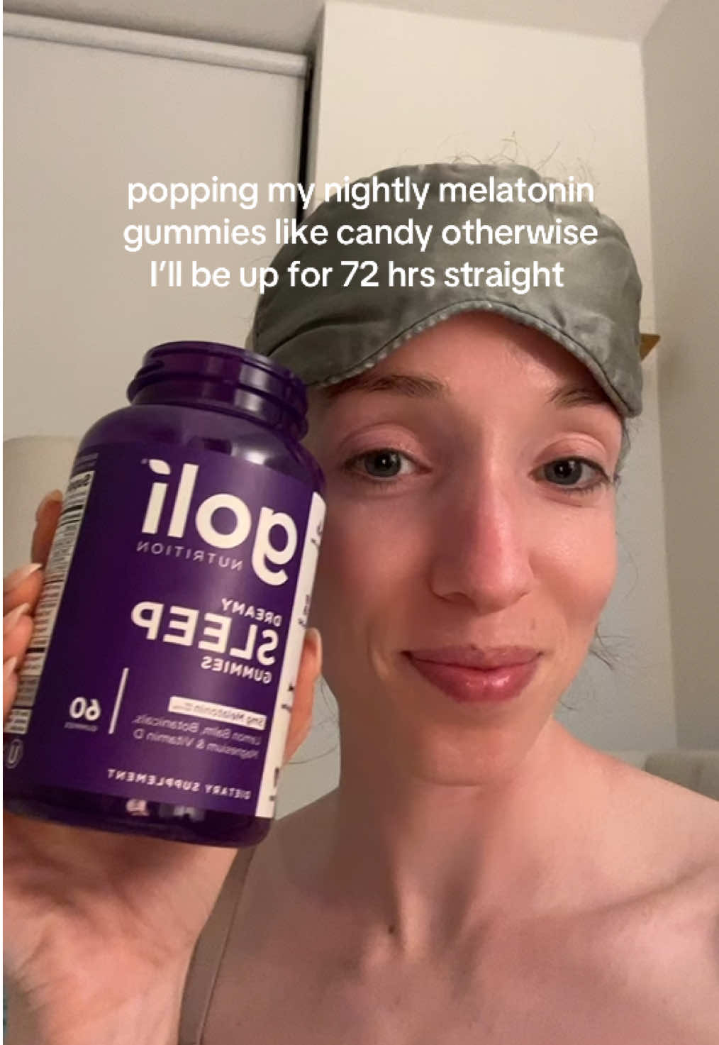 no actually how do I fall asleep in under two hours it’s not possible  #melatonin #melatoningummies #sleeptips #sleepgummies #goligummies #goli #insomnia 