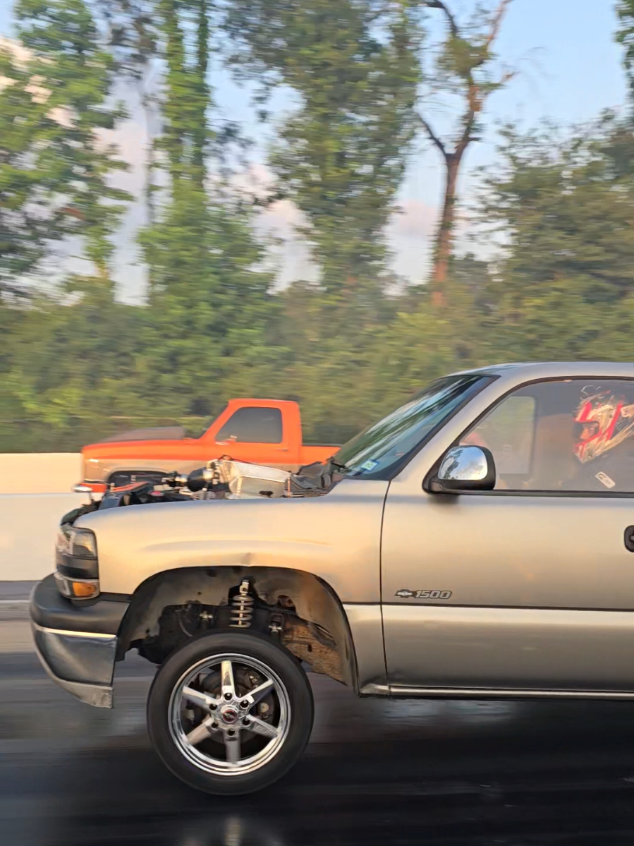 Turbo Silverado vs C10 #racingfx #turbo #boosted #lsx #silverado #rcsb #cammed #c10 #squarebody #racetruck #dragrace #dragracing 