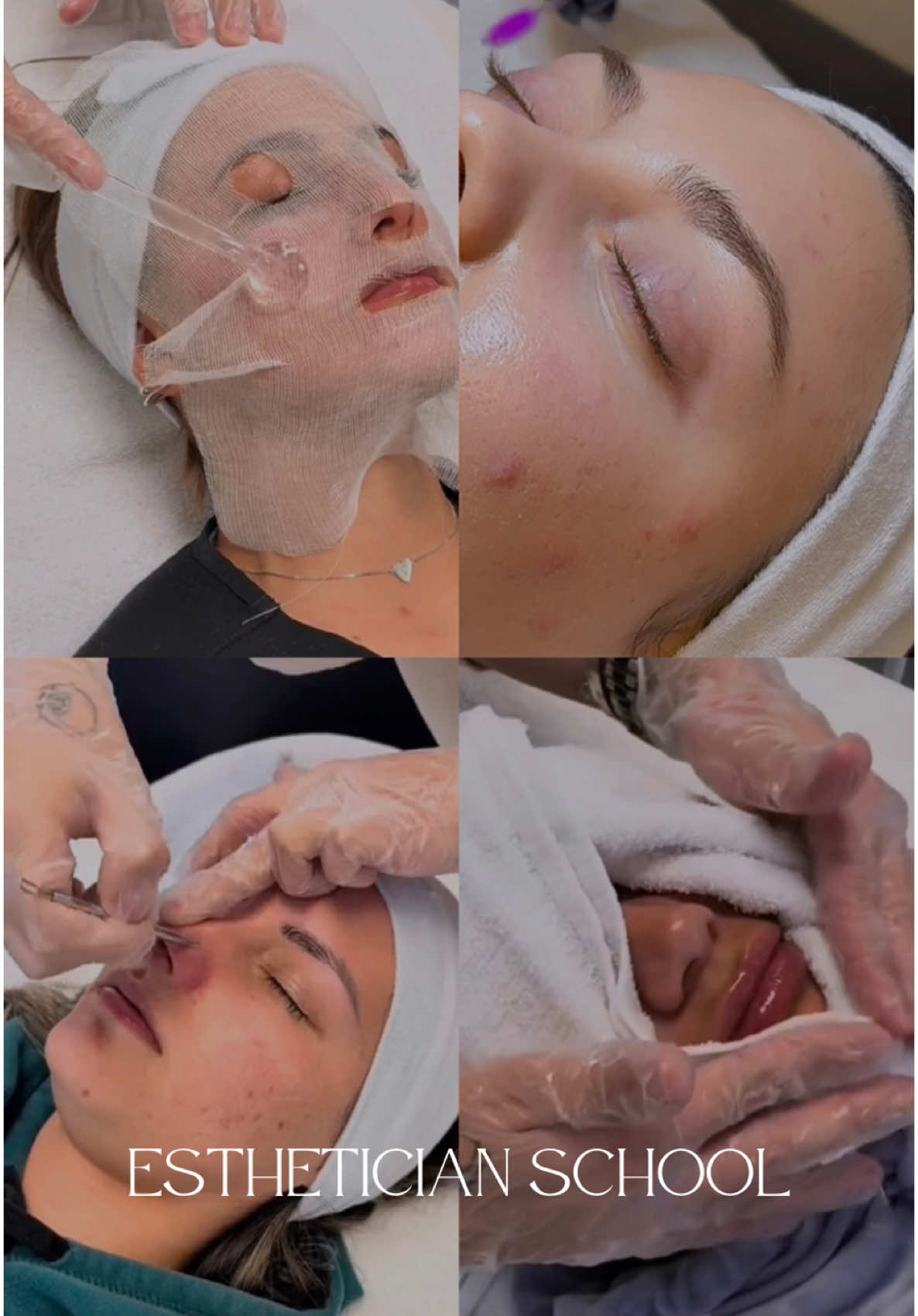 Esthetician school lately 👀     #esthetician #estheticianstudent #estheticiantiktok #estheticiantips #estheticiansoftiktok #facials #brows #lashes #lashlift #browlamination #lashtint #waxing 