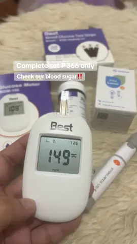 Magcheck ng blood sugar para iwas insulin! #glucose #glucosemonitor #bloodsugarmonitoringkit #bloodsugar 