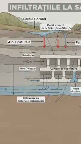 Situație critică la Salina Praid, după ploile din ultimele săptămâni. Albia pârâului Corund s-a surpat, iar apa curge în subteran, astfel că specialiștii nu exclud riscul prăbușirii pe termen lung, dacă situația nu va fi remediată. Problemele au început odată cu ploile torențiale de acum trei săptămâni, iar situația s-a agravat zilele acestea. Guvernul de la Budapesta a promis deja ajutor pentru refacerea salinei.