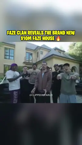 FaZe Clan reveals the BRAND NEW $10M FaZe House 🔥 #fyp #faze #fazeclan #plaqueboymax #jasontheween #lacy #stableronaldo #kaysan #yourrage #silky #adapt 