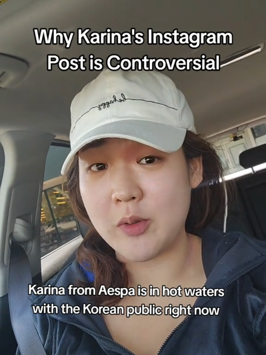 tldr: Korea is sensitive to numbers and colors right now, and kpop idols are generally expected to not be public about politics #karina #aespa #Korea #southkorea #kpop #kculture #greenscreen 