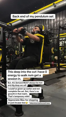 It’s in these moments you see how much you want it.  Much love brother, @Max Ackerman Personal Trainer 