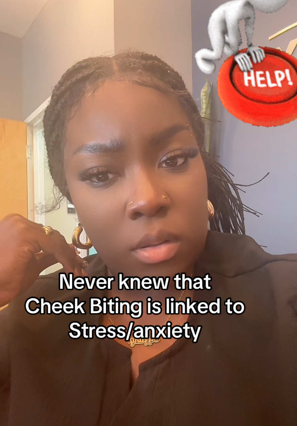 I didn’t even know it was a name for it… does anyone else do this? 🫠#help #lovabletiffany #cheekbiting #fyp #streameruniversity 