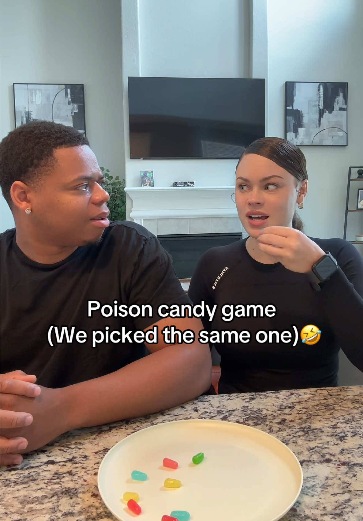 There’s no way we picked the same one 🤣 #fyp #challenge #couple #Relationship 