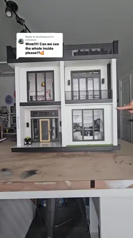 Replying to @boottomaxx1 progess on my modern house.. Still a lot to go! #miniatures #dollhouse #dollhouseminatures #design #mini #art #design #moderndollhouse 