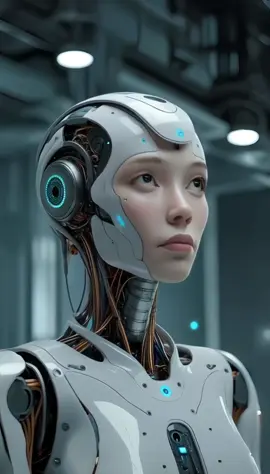 She Watches and talks – Sci-Fi Robot Scene #ai #emotionalai #aiart #robotgirl #FantasyShort #fyp #woman #viralvideos #robot @tiktok creators 