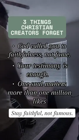 In a world chasing virality, remember your why. Your content doesn’t need to reach millions to matter—it just needs to reach one. Tag your favorite Christian content creator who stays true to the mission! #ChristianCreator #FaithOverFame #KingdomContent #ChristianInfluencer #StayFaithful #JesusOverVirals #ContentForTheKingdom #CalledNotCancelled #OneSoulMatters #TestifyThroughContent #ByHisGraceStore
