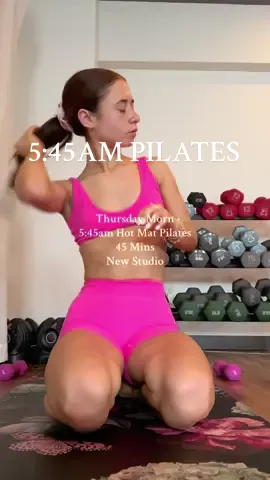 Thursday Morning Movement 🏋🏼‍♀️✨💕  - I tried out a new studio today and was a bit nervous but 10/10!  - This was a slower and lighter heated class compared to what I do but it was still kicking my a$$!!  - Love this set from @PTULA but I think I shrunk it and it’s too small now lmaoo  - #pilates #matpilates #matpilatesclass #5ampilates #thursday #thursdaypilates  #reels #instareels #tiktok #explorepage #nyc #grwm #grwm #fionajordan #explore #tiktokers #tiktokmemes #diml #college #influencer #reel #memes #outfit #fitcheck #getreadywithme #newyork #dayinmylife #painfluencer 