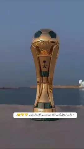 #الاتحاد_العميد #الاتحاد_قوة  يارب اجعل كآس الملك من نصيبنا يارب العباد وفق الاتحاد 🐅🖤💛