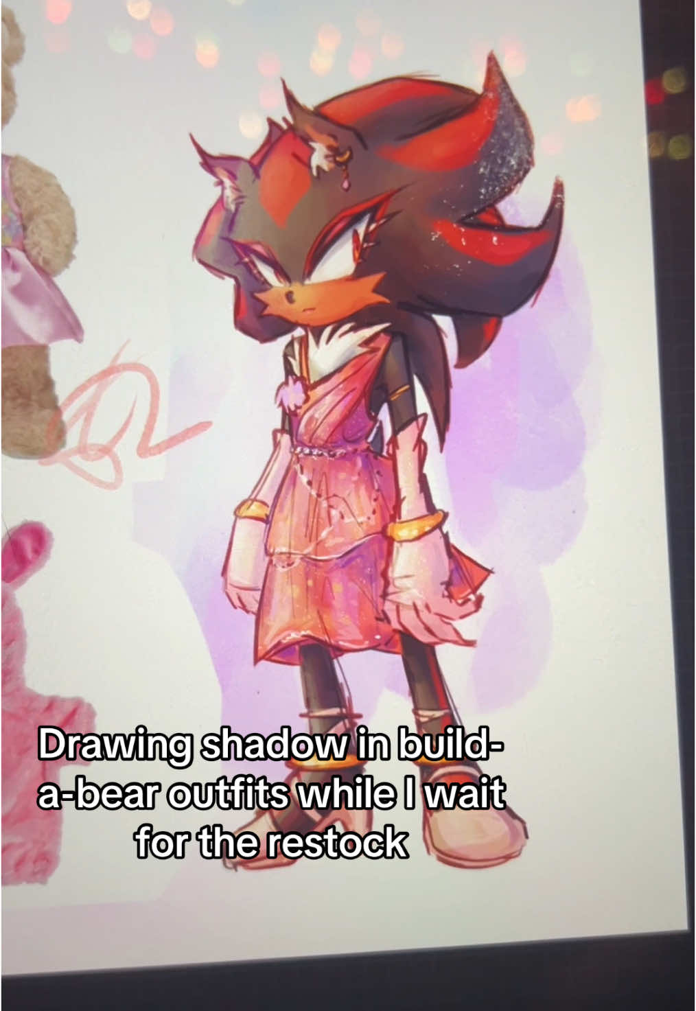 I’m losing my mind, I fear #arttok #artistsoftiktok #artist #digitalartist #digitalart #digitalarttiktok #memeart #sonic #sonicthehedgehog #shadow #shadowthehedgehog #sonicfanart #shadowthehedgehogfanart #shadowfanart #buildabear #buildabearworkshop #fanart 