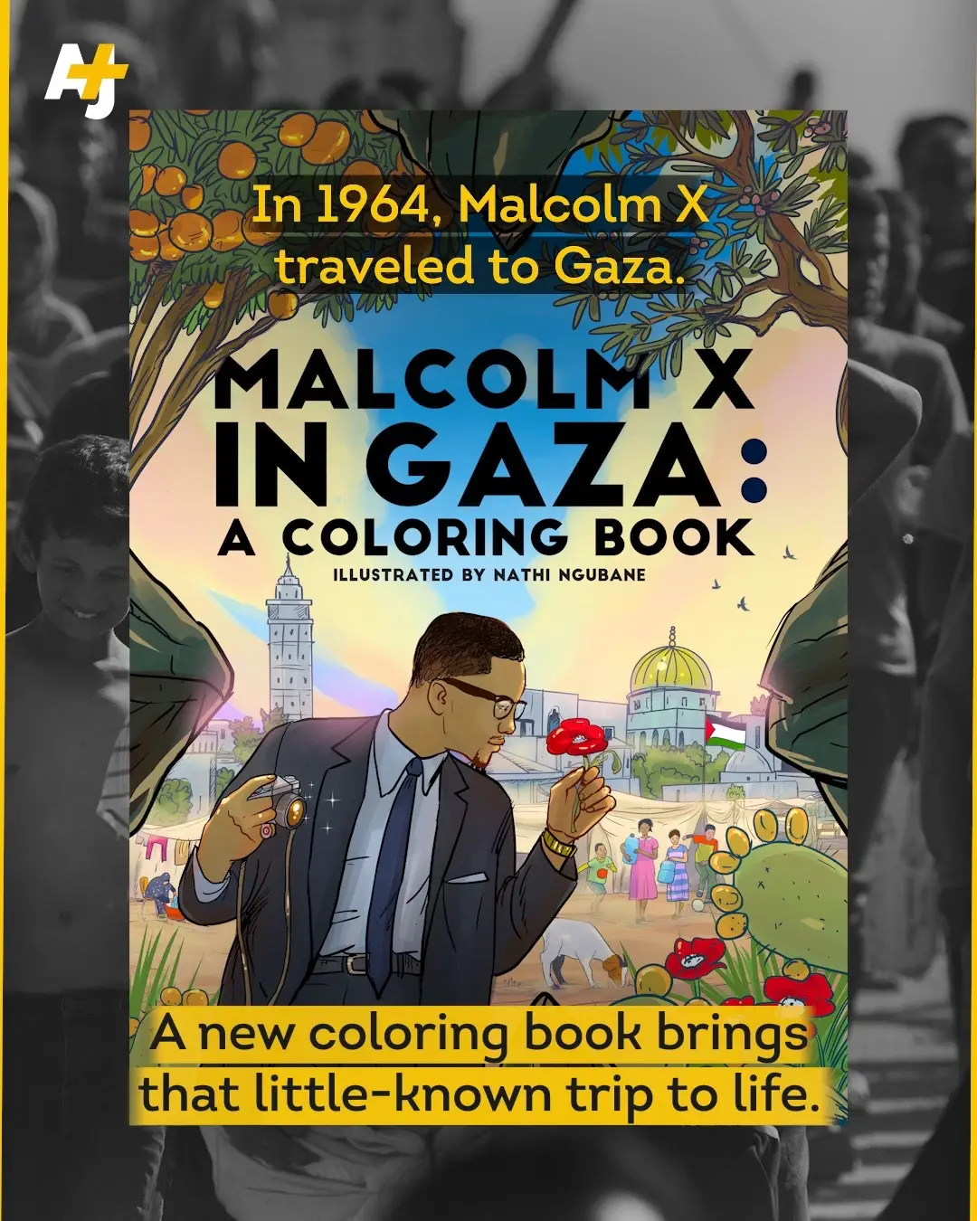In 1964, Malcolm X went to Gaza. But his biographies leave that detail out. Now, a South African artist is illustrating that trip for a new generation. Nkosinathi Ngubane published a coloring book detailing Malcolm’s visit to Palestine – highlighting his bold stance against Zionism and colonialism, and his call for Black and Palestinian unity. ... Producer: Ashley Ogonda #Gaza #GazaWar #IsraelWarOnGaza #IsraelWar #MalcolmX #Palestine #Palestinian