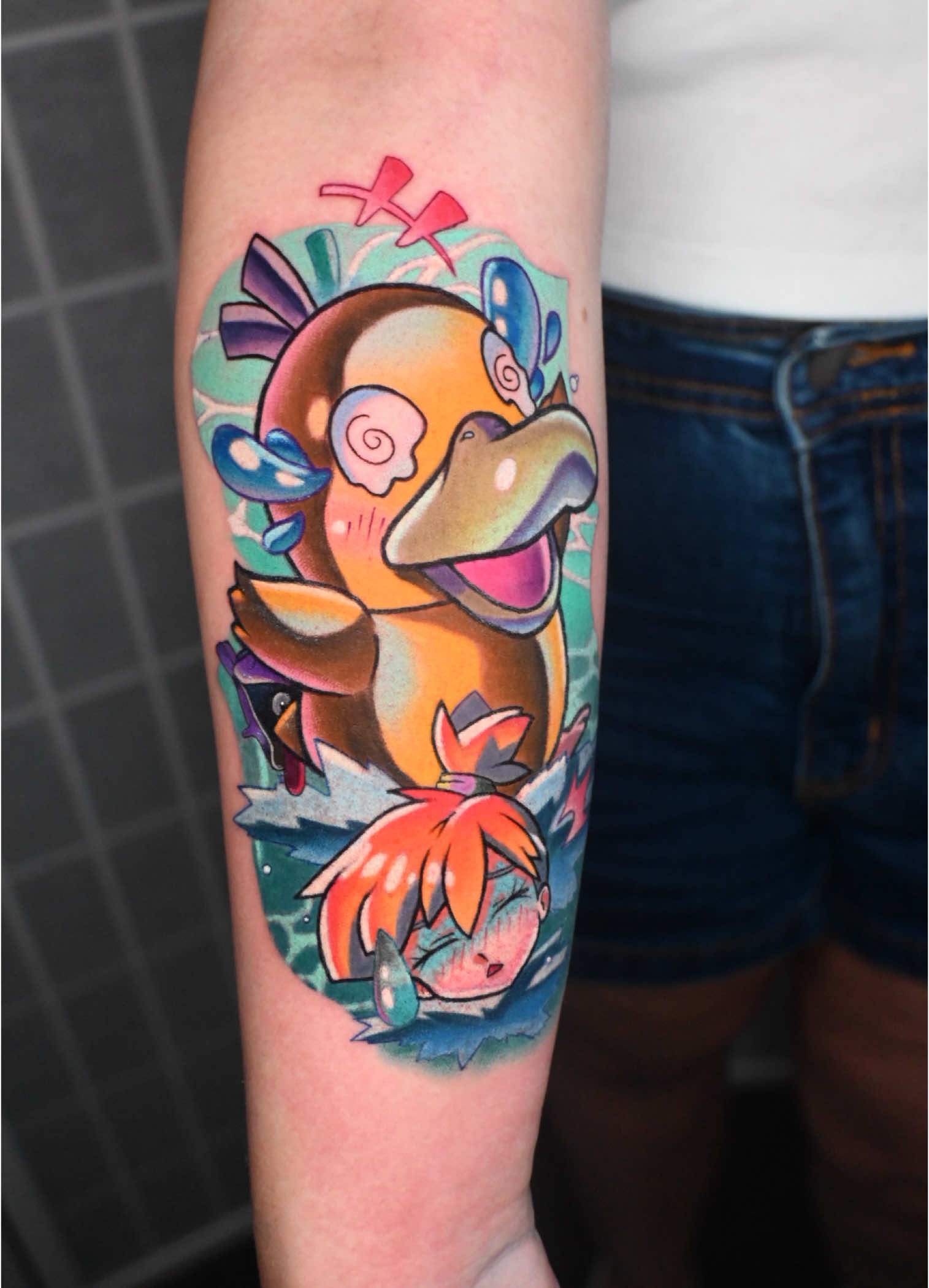 Did you know that the foundation of my career was built on Pokemon? So much of my apprenticeship was spent tattooing these little fellas! And I’m still so, so happy to be tattooing them all these years later! #psyduck #arizonatattoo #arizonatattoo #pokemon #pokemontiktok #pokemontattoo #psyducktattoo #arizonatattoo #aztattoo #kawaiitattoo #kawaiitattooartist #aztattooartist #animefyp #glendaleaz @UwU Tattoo Studio @Crybaby Tattoo Products @Cream Team @Hive Caps ®️ 