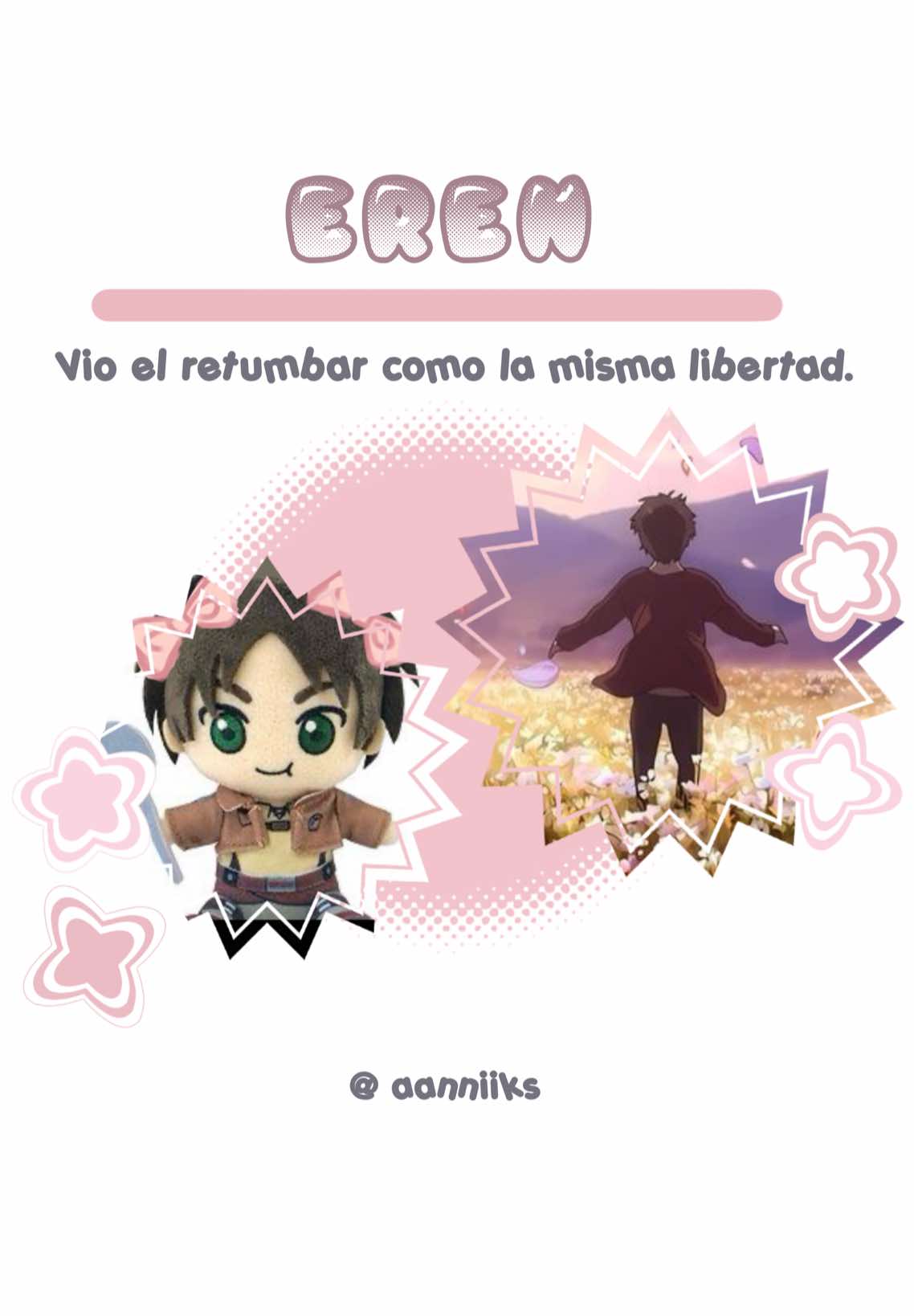 #EREN | él solo quería ser libre.. #AttackOnTitan #shingekinokyojin #erenjaeger #leviackerman #mikasaackerman #arminarlert #jeankristen #fypp #hangezoe #sashabraus #conniespringer #paratii #fyp 