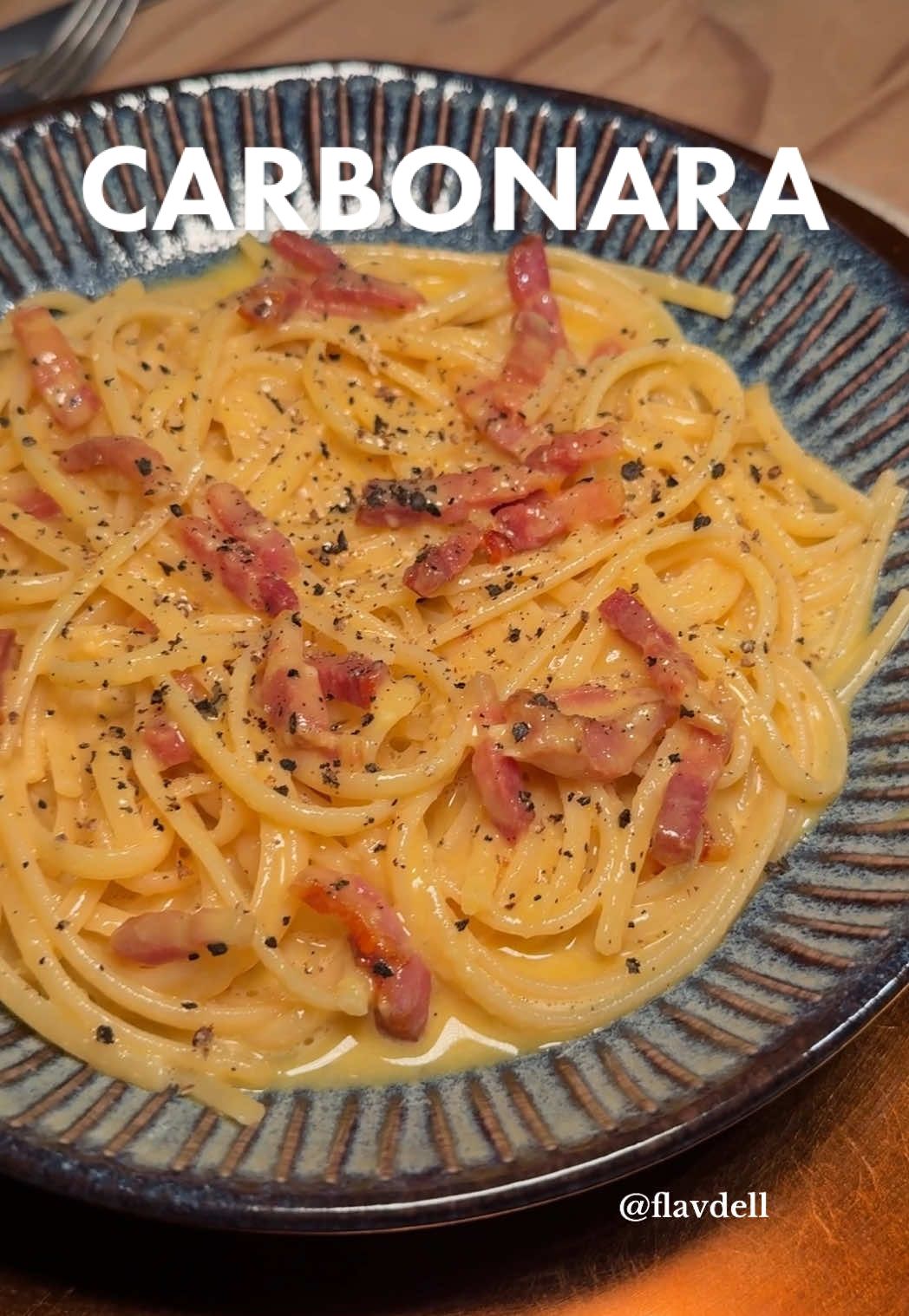 linguine alla carbonara ✨