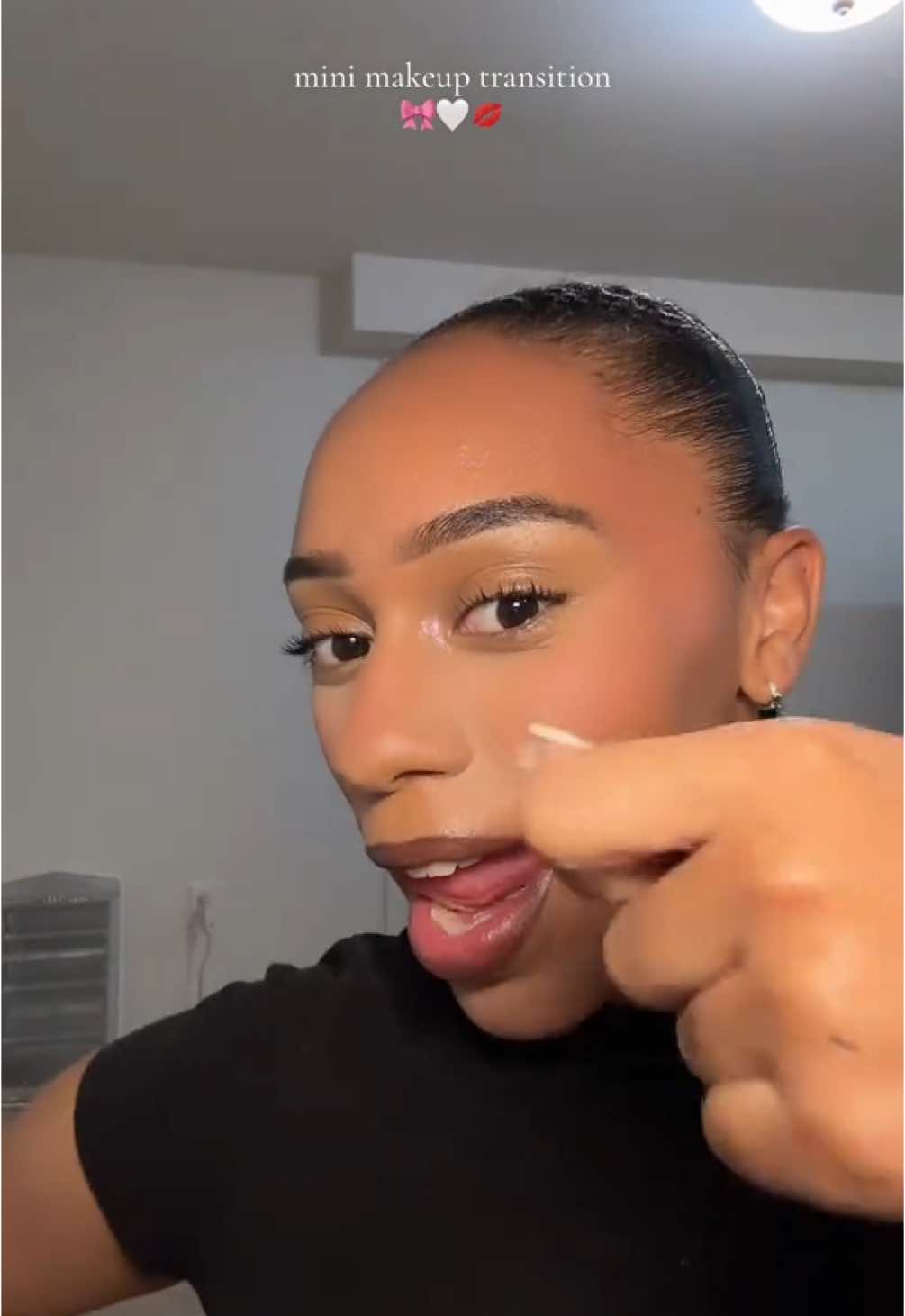 Still bad at these but definitely going to get better that’s for sure! Loveeee doing my makeup💗🤍 #transition #makeup #makeuptransition #makeuptransformation #BeautyTok #makeuptok #sahm #nanoinfluencer #creatorsearchinsights #roadto1kfollowers #teamwork  #fyp #Lifestyle #sahm #beauty #fypシ #blush #newcontentcreator #sahmlife #newmakeup #teamworkmakesthedreamwork #engagement #engaging 