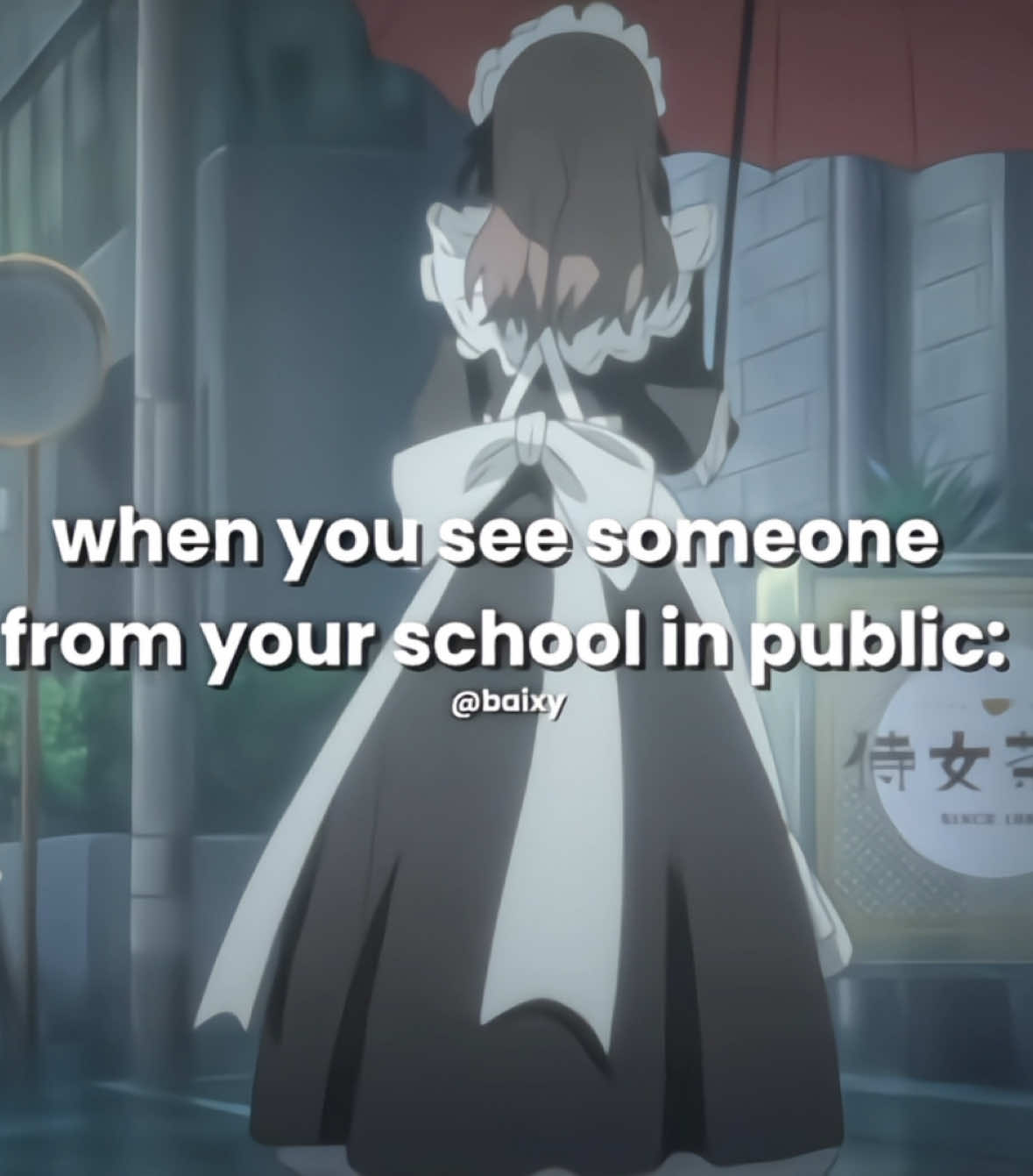 This scene got me dying fr😭 #Anime #animefyp #akibamaidwar #animememe #school #brainrot 