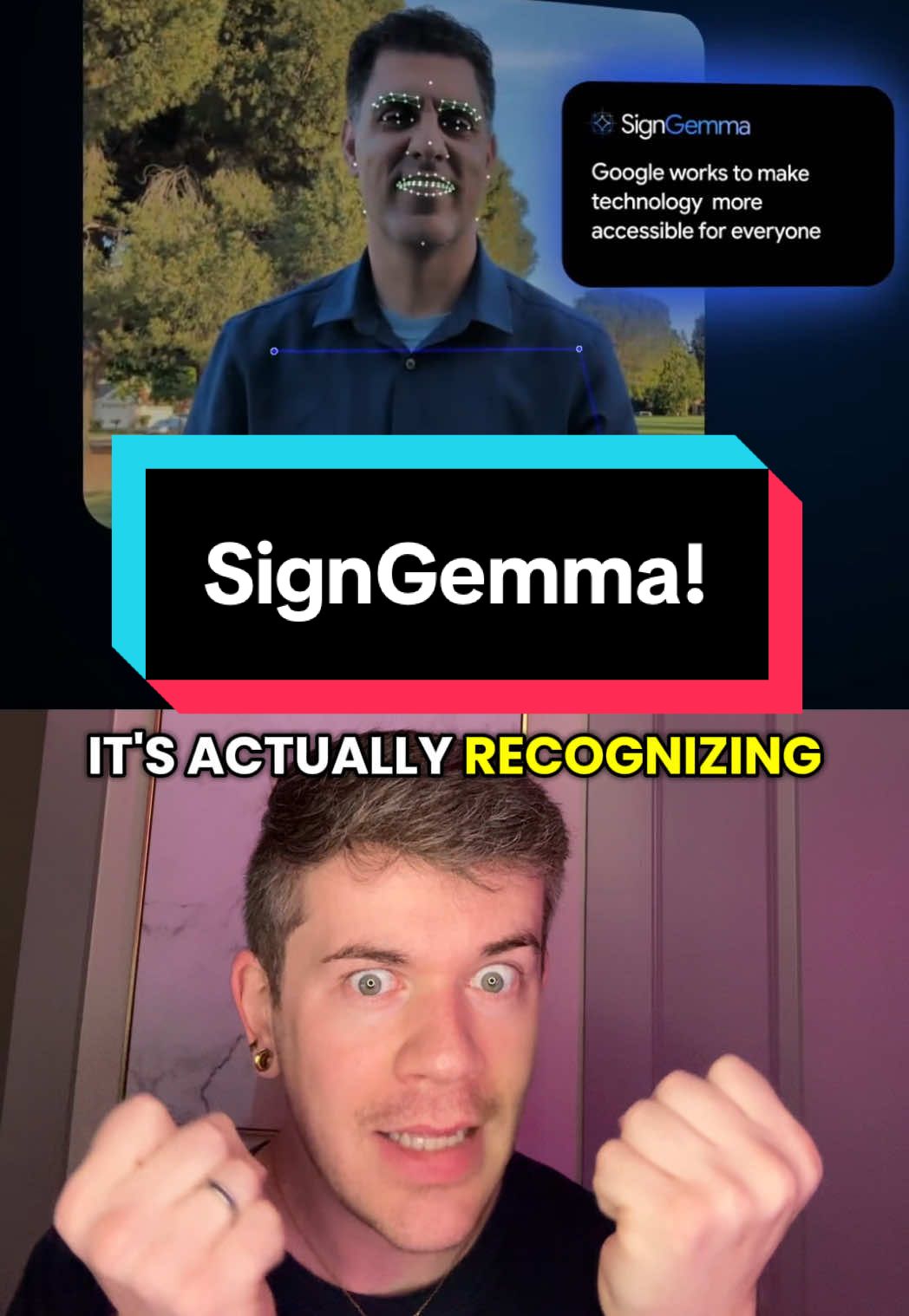 AI can now recognize ASL and translate it to English!  #ASL #SignGemma #CODA #Google #AmericanSignLanguage #LearnASL #SignLanguage 