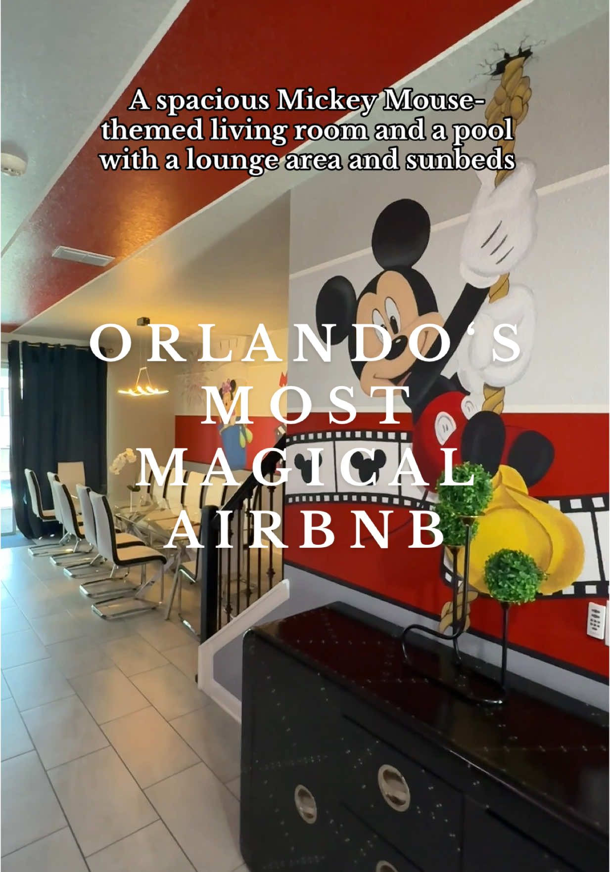Which room would you choose? 🏰✨ Tag someone you want to take to Disney😍 This Orlando Airbnb is pure magic - honestly, I can’t even pick a favorite room! Every corner feels like stepping into a different movie🎥🍿 #orlandoflorida #florida #orlando #floridavacation #disneyworld #disneyparks #disneyhome #disney #vacationrental #airbnbfinds #incrediblehomes #traveltiktok 